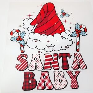 DTF Transfer Santa Baby Theme READY TO PRESS